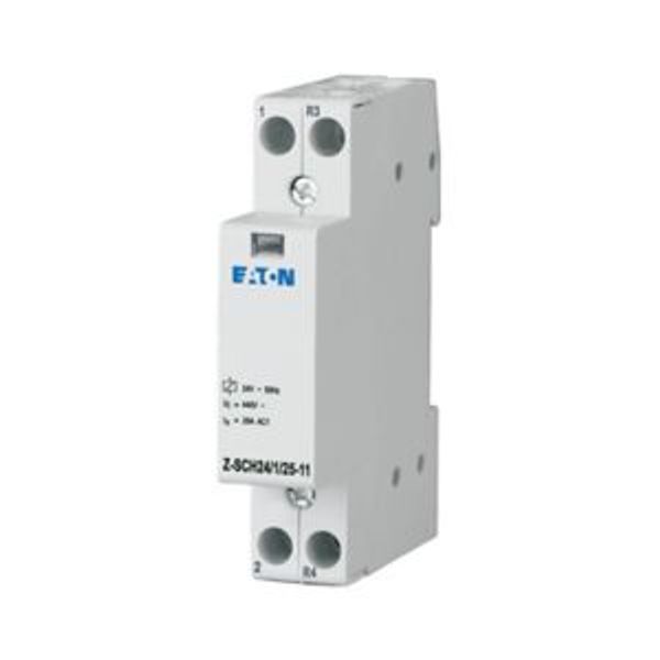 Installation contactor, 24VAC/50Hz, 1N/O+1N/C, 25A image 4