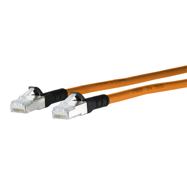 Patch cord Cat.6A AWG 26 15.0 m orange-black image 3