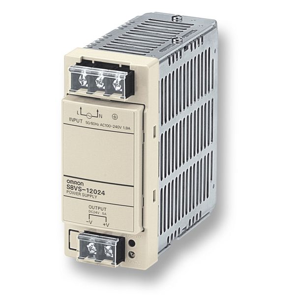 Power supply, 120 W, 100-240 VAC input, 24 VDC, 5 A output, DIN rail m image 3