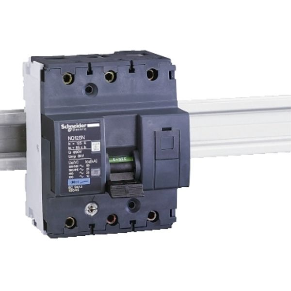 Miniature circuit-breaker, Acti9 NG125N, 3P, 125 A, D curve, 25 kA (IEC 60947-2) image 2