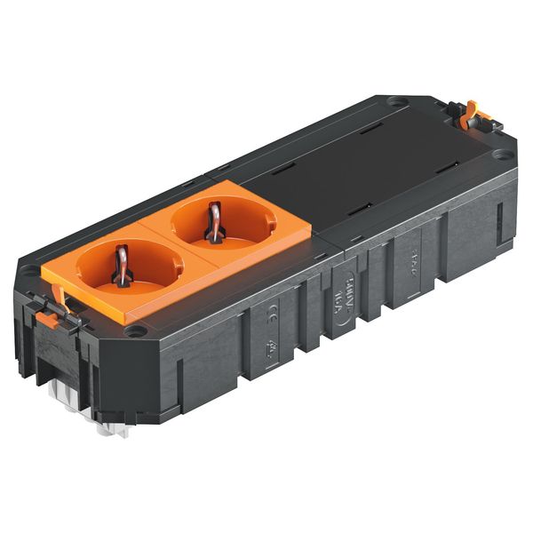 UTC4 G OR2 UTC4 with 2 protective contact sockets, orange image 1