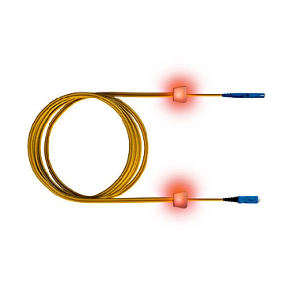 FO LED Patch Cord, Simplex, E2000/SC, E09/125, OS2, 2m image 1
