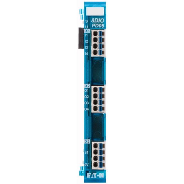 Digital I/O module, 4 digital inputs and 4 digital outputs 24 V DC each, pulse-switching image 3