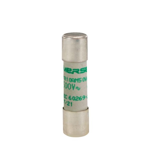 Cylindrical fuse-link aM 10x38 IEC 500VAC 1A image 1