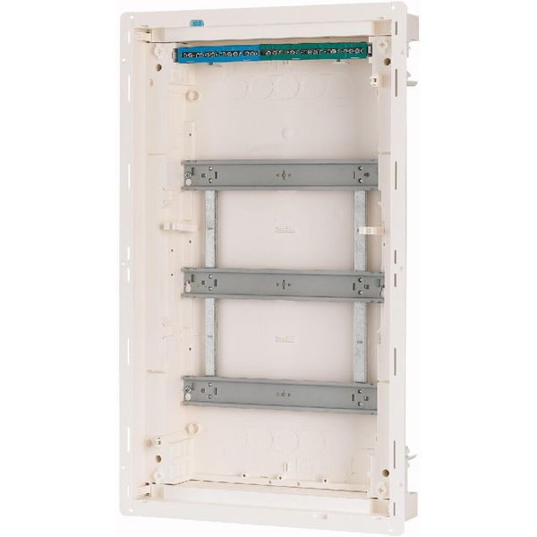 Compact distribution board-flush mounting, 3-rows, flush sheet steel door image 11