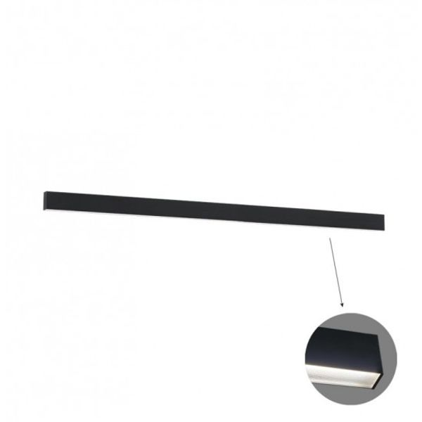 Linear Wall Lamp L2260 4000K Black Microprismatic image 1