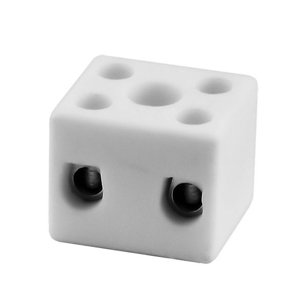 Porcelain terminal block CPO-15A-2P white image 1