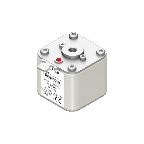 Fuse-link, high speed, 400 A, AC 660 V, Size 1, 53 x 53 x 51 mm, aR, IEC, single indicator image 9