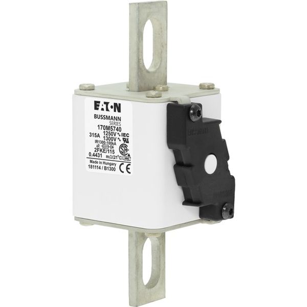 Fuse-link, high speed, 315 A, AC 1250 V, size 2, 61 x 77 x 160 mm, aR, IEC, UL, single indicator image 5