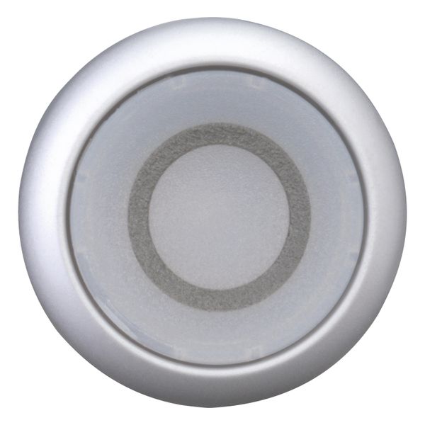 Illuminated pushbutton actuator, RMQ-Titan, Flush, momentary, White, inscribed 0, Bezel: titanium image 5