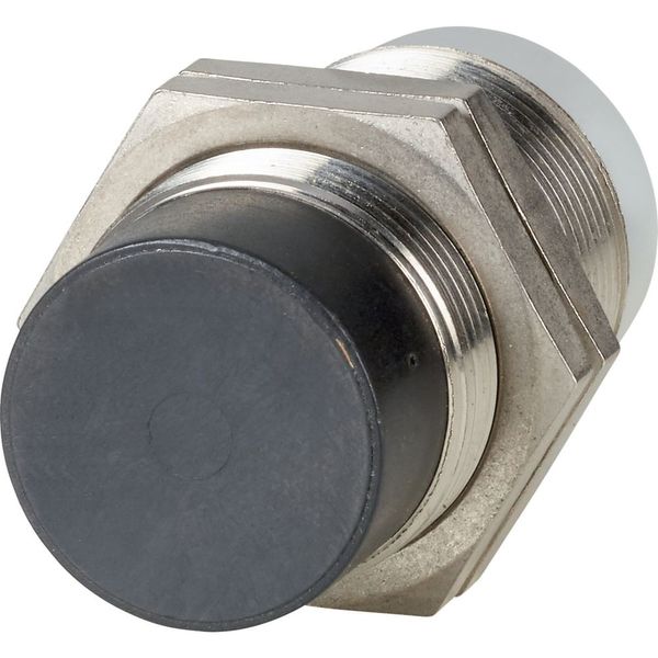 Proximity switch, E57P Performance Serie, 1 NC, 3-wire, 10 – 48 V DC, M30 x 1.5 mm, Sn= 15 mm, Non-flush, PNP, Stainless steel, Plug-in connection M12 image 1