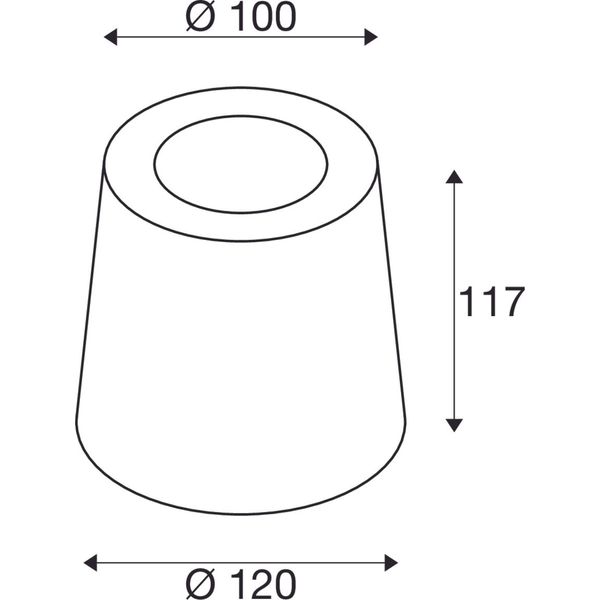 CONCRETO FL, Free-standing lamp round GU10 grey 10W image 2