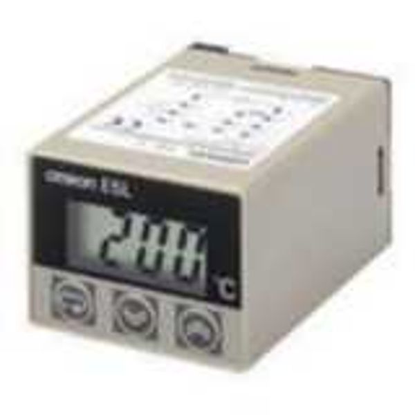 Electronic thermostat with digital setting, (45x35)mm, 0-100deg, socke image 1