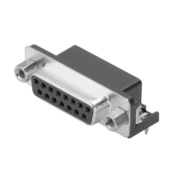 PCB plug-in connector data, Thread-bolt UNC 4-40, THT solder connectio image 1