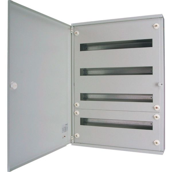 Complete surface-mounted flat distribution board, grey, 24 SU per row, 2 rows, type C image 4