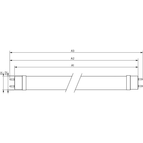 MAS LEDtube VLE 1500mm UO 23W 840 T8 image 2