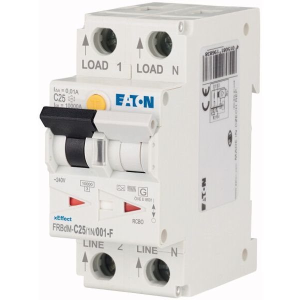 Digital RCD/MCB combination, 25 A, 10 mA, MCB trip characteristic: C, 1p+N, RCD trip characteristic: F image 2