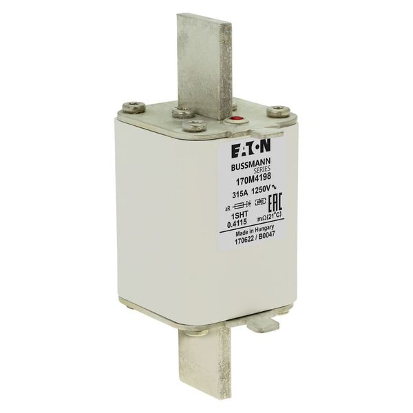 Fuse-link, high speed, 315 A, AC 1250 V, size 1, 53 x 63 x 135 mm, aR, IEC, single indicator image 7