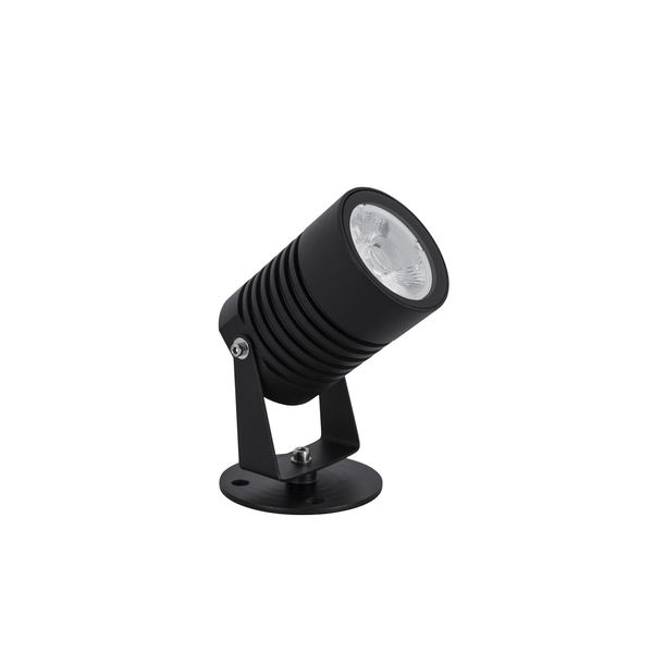 Black Aluminium & Glass LED 10 Watt 883,4Lm 3000K 100-240 Volt Beam Angle 24O IP65 D: 6.5 W: 9 H: 15 cm image 1