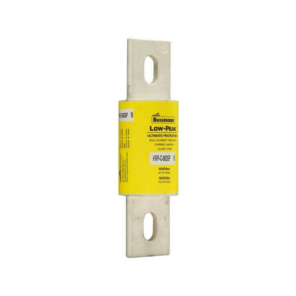 Eaton Bussmann Series KRP-C Fuse, Current-limiting, Time-delay, 600 Vac, 300 Vdc, 800A, 300 kAIC at 600 Vac, 100 kA at 300 kAIC Vdc, Class L, Bolted blade end X bolted blade end, 1700, 2.5, Inch, Non Indicating, 4 S at 500% image 5