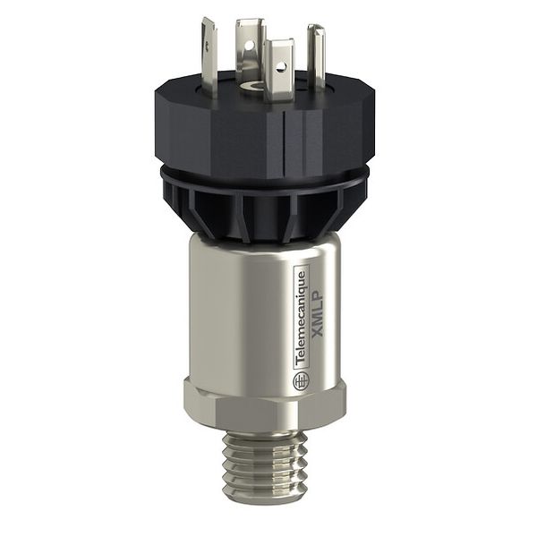 Electronic pressure sensors, Pressure sensors XM, vacuum transmitter -14,5 PSI, 4...20 mA, 1/4 18NPT male, FPM, DIN image 1