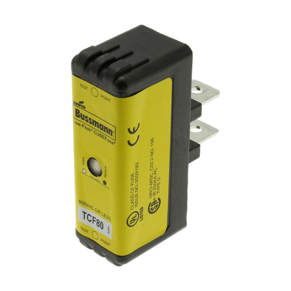 Fuse-link, low voltage, 70 A, AC 600 V, DC 300 V, 26 x 32 x 77 mm, CF, J, 1P, UL, CSA, time-delay image 12