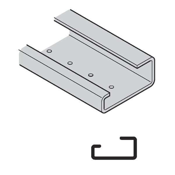 NON DRILLED DIN RAIL G TYPE image 2