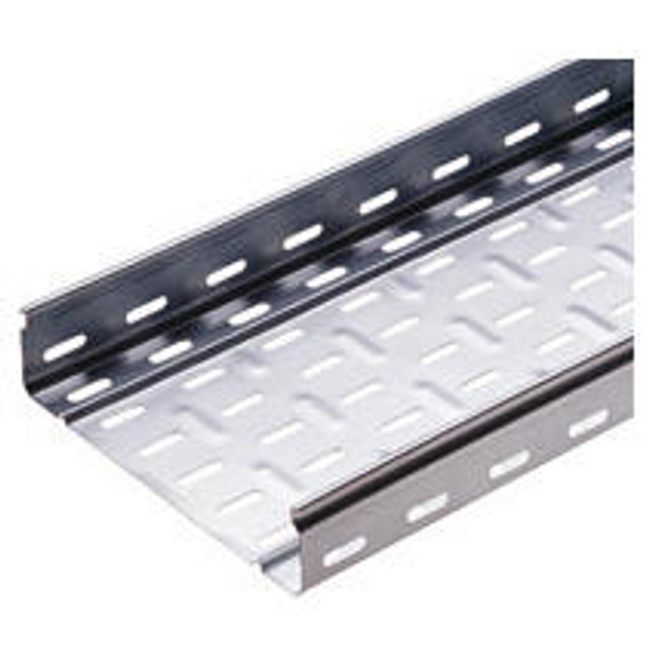 CABLE TRAY WITH TRANSVERSE RIBBING IN GALVANISED STEEL BRN50 - WIDTH 95MM - FINISHING: Z 275 image 1
