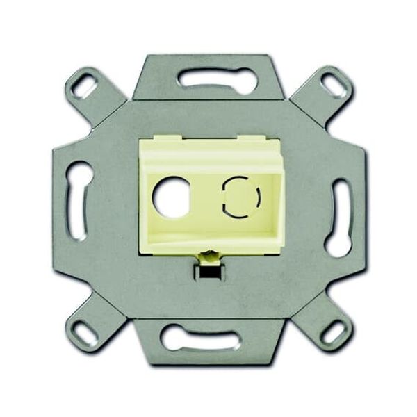 0263/11-500 Communication adapter for Cinch-jacks Flush-mounted installation boxes and inserts white image 1