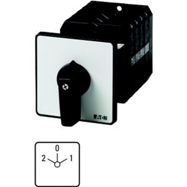 Multi-speed switches, T5, 100 A, rear mounting, 3 contact unit(s), Contacts: 6, 60 °, maintained, With 0 (Off) position, 2-0-1, Design number 7 image 4