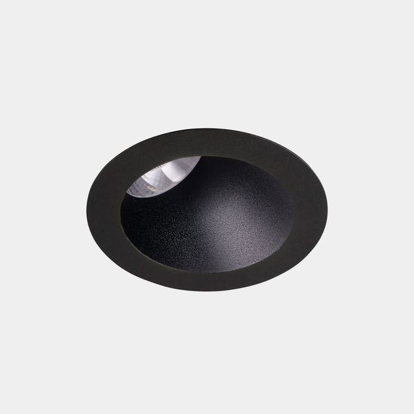 Downlight Play Deco Asymmetrical Round Fixed 6.4W LED warm-white 3000K CRI 90 48.1º DALI-2 Black/Black IP54 594lm image 1