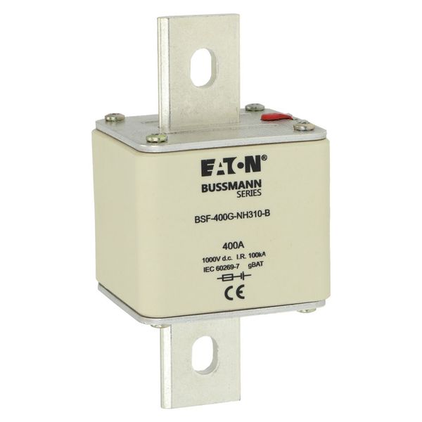 Fuse-link, high speed, 400 A, DC 1000 V, NH3, 71 x 76 x 150 mm, gBat, IEC, bolted connection image 19