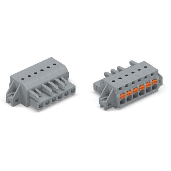2231-111/031-000 1-conductor female connector; push-button; Push-in CAGE CLAMP® image 1