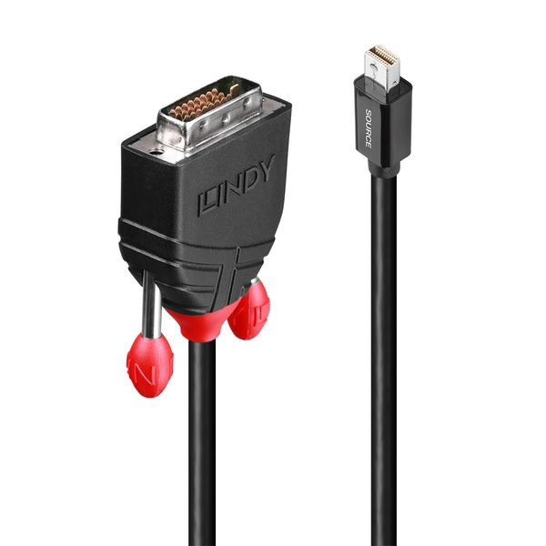 3m Mini Display Port to DVI Adapter Cable Connects a single Mini DisplayPort device to a single DVI Display with a maximum resolution of 1920x1200@60Hz image 1