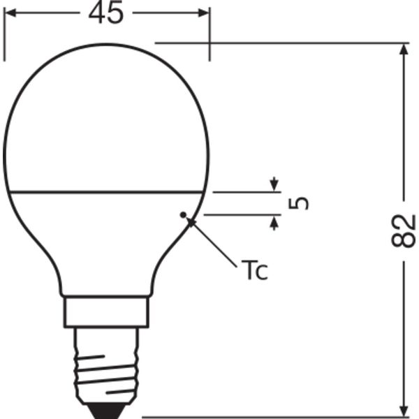 LED BASE CLASSIC P 4.9W 827 Frosted E14 image 12