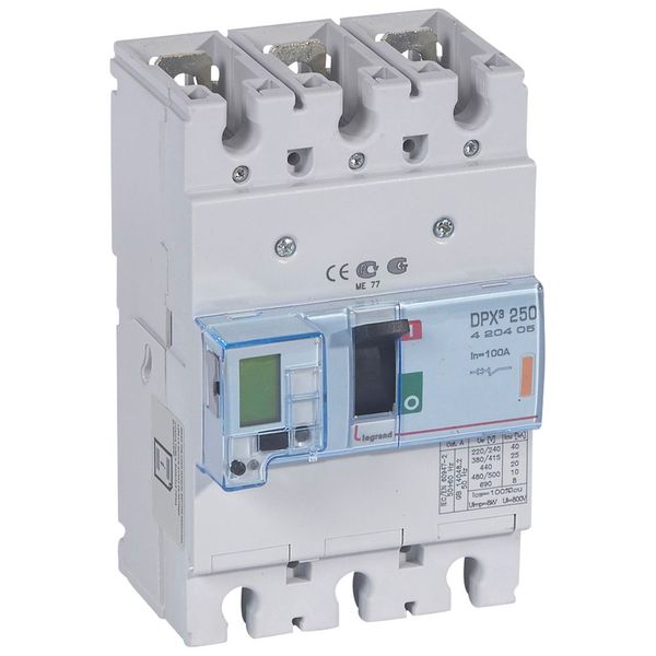 MCCB electronic + energy metering - DPX³ 250 - Icu 25 kA - 400 V~ - 3P - 100 A image 2