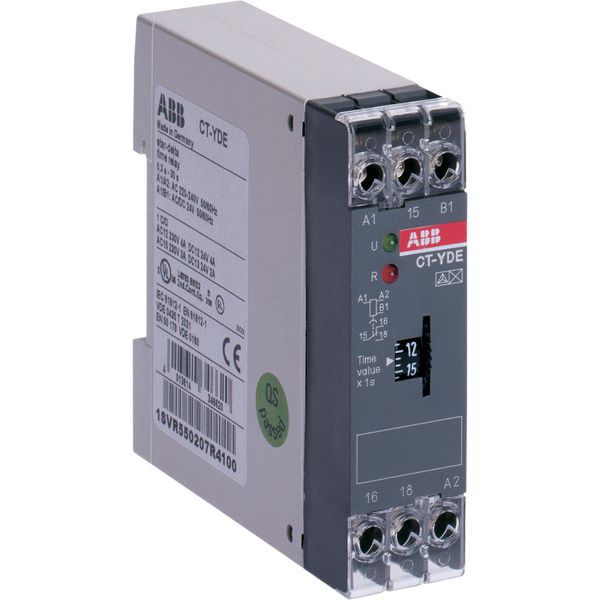 CT-YDE Time relay, star-delta 1c/o, 0.1-10s, 24VAC/DC 220-240VAC image 1