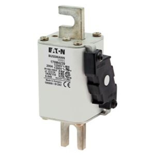 Fuse-link, high speed, 200 A, AC 1250 V, size 1, 53 x 69 x 138 mm, aR, DIN, IEC, single indicator image 6