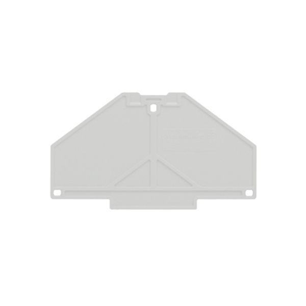 End plate (terminals), 70 mm x 3 mm, grey image 1