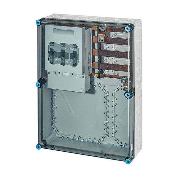 Mi load separator box IP65, 1x250A NH1 3p op Rail 630A 5-pin, 450x600 image 2