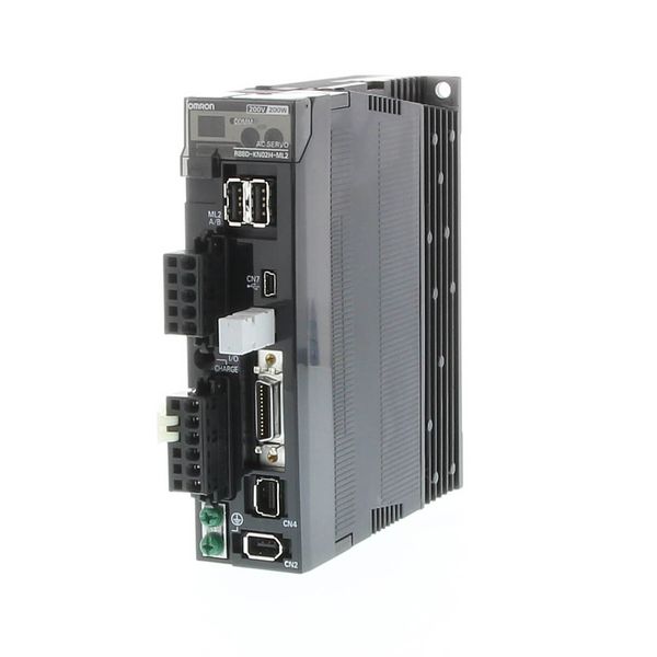 Accurax G5 servo drive, 1~ 200 VAC, MECHATROLINK II type, 100 W R8DK0064A image 1