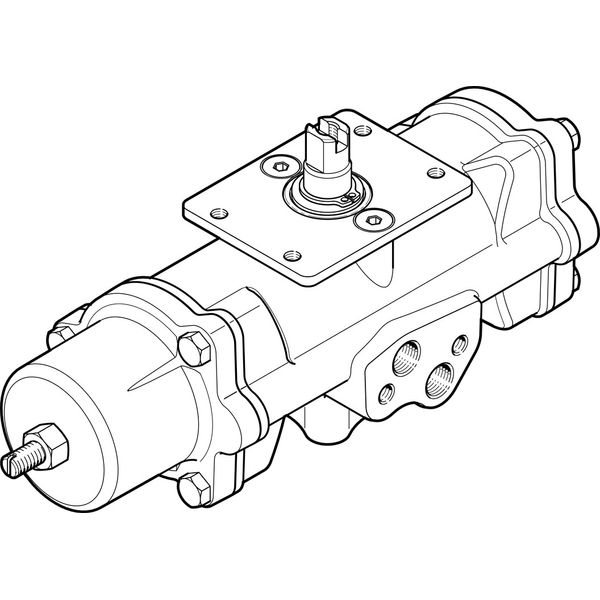 DAPS-0015-090-RS1-F03-CR Quarter turn actuator image 1