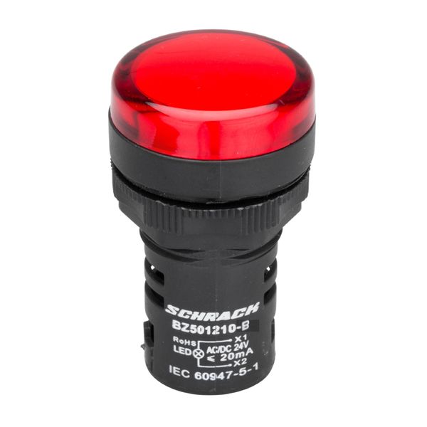 LED-indicator monobloc 24VAC/DC red image 1