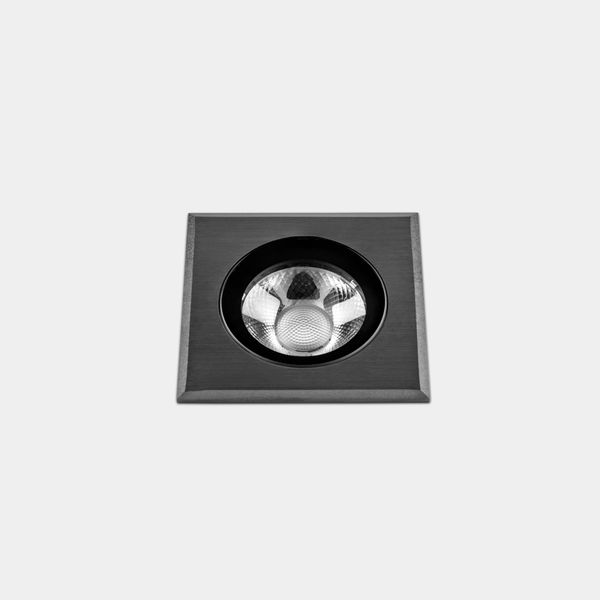 Recessed uplighting IP66-IP67 Max Medium Square LED 6.5W LED warm-white 2700K Gun Metal PVD 459lm image 1