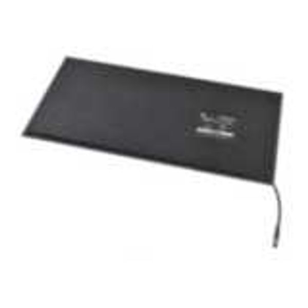 Safety mat black with 1-cable, 750 x 750 mm dimension UMMA7036M image 1