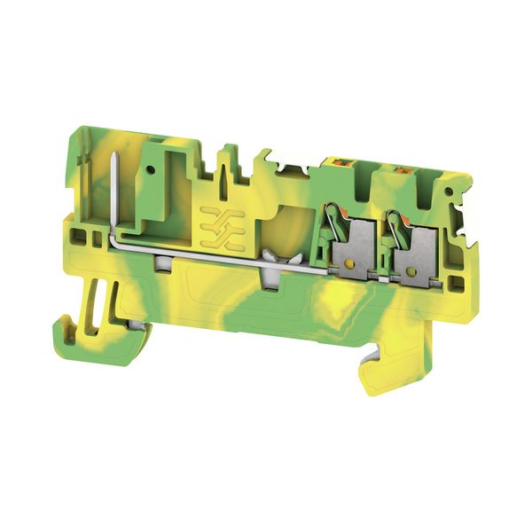 PE terminal, PUSH IN, 1.5 mm², 500 V, Number of connections: 3, Number image 1