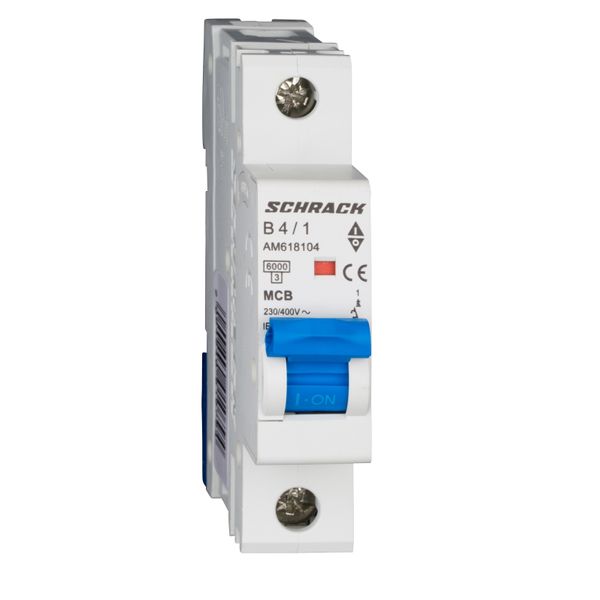 Miniature Circuit Breaker (MCB) AMPARO 6kA, B 4A, 1-pole image 1