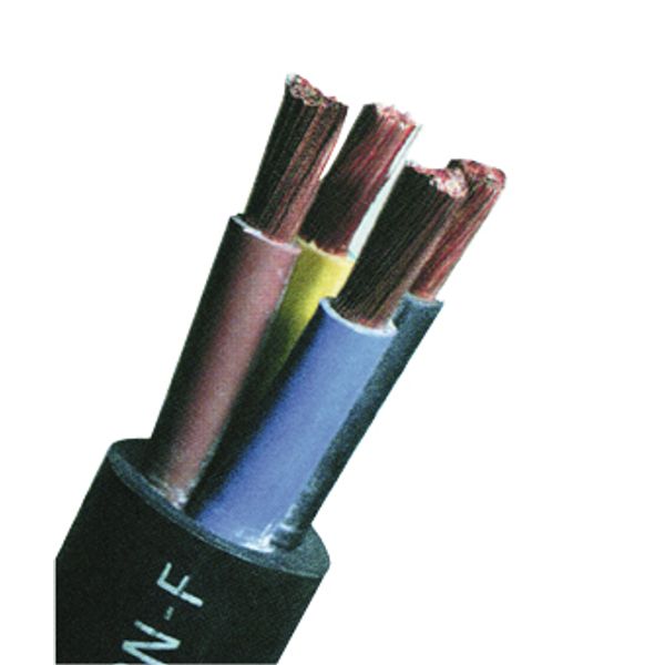 Rubber Sheated Cable H07RN-F 5G1,5 black, fine stranded,VDE image 1