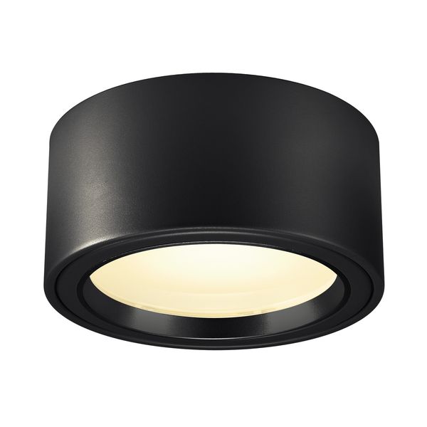 MIRO CL, LED Indoor ceiling light, black, 3000K, 100ø image 1