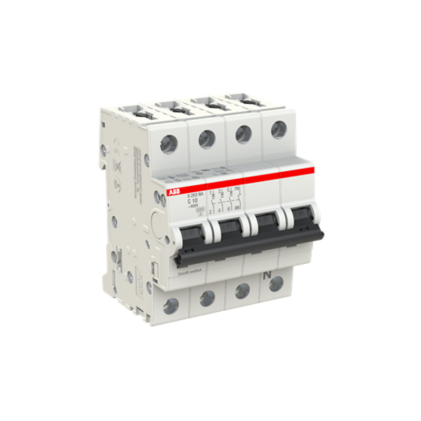 S203-C10NA Miniature Circuit Breaker - 3+NP - C - 10 A image 2